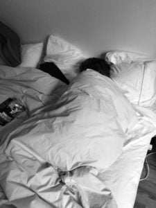 sleeper in bed